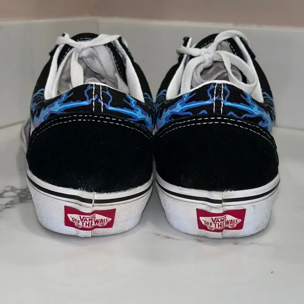 Vans‎ Old Skool Electric Flame Glow in the Dark Sneaker 9 Men's, 10.5 Women's